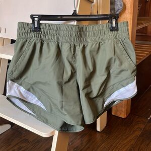Dark Green Athletic Shorts